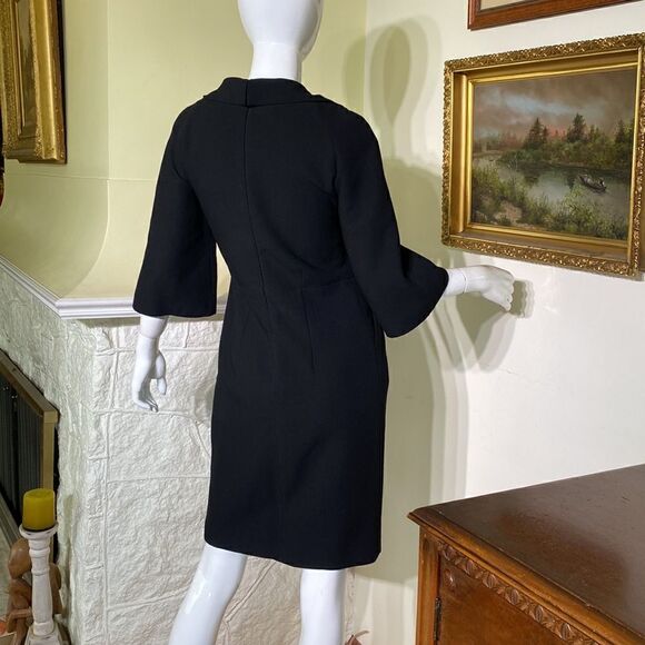 Michael Kors 1950’s Retro Style Wool Crepe Dress Made in Italy - Picture 6 of 16